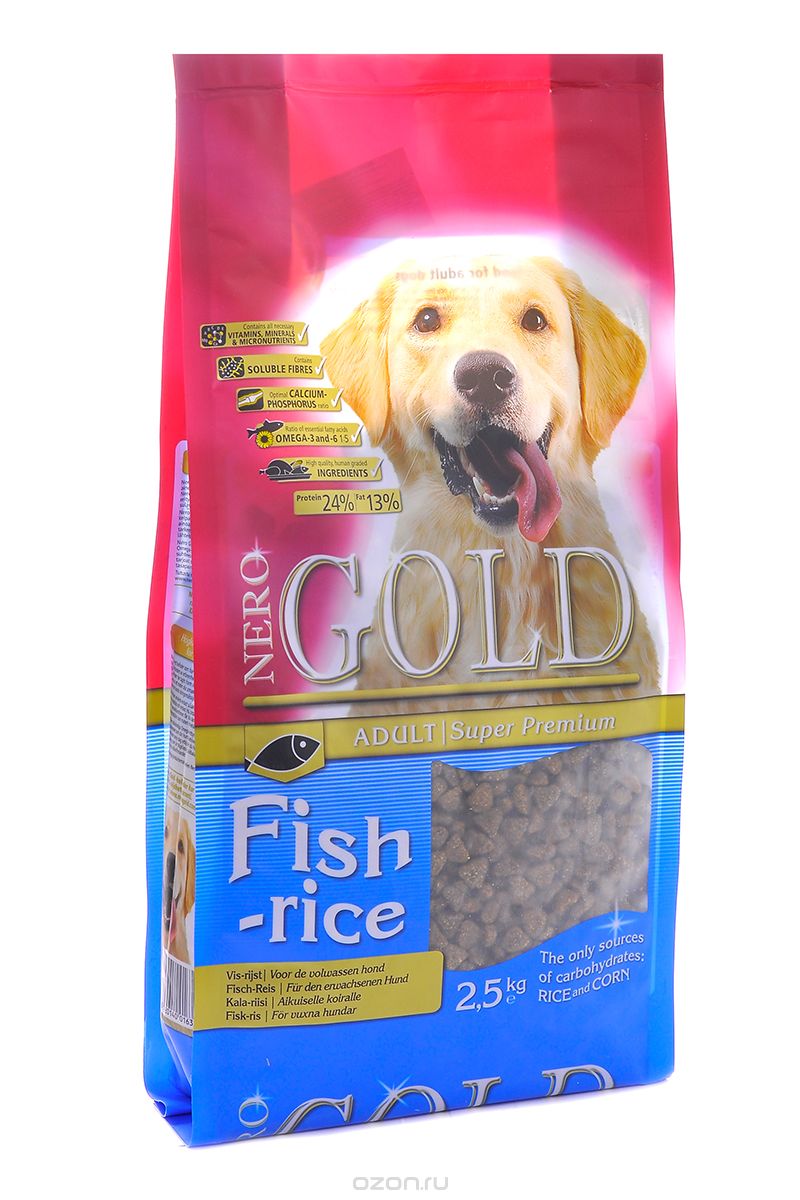 NERO GOLD super premium   :  ,    (Fish&Rice 24/13), 2,5 .