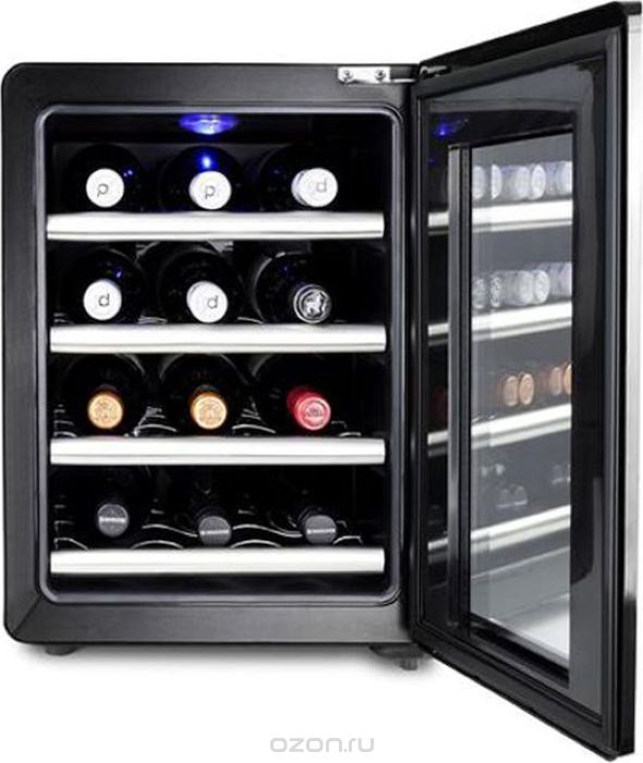   CASO WineCase Red 12, Black Steel